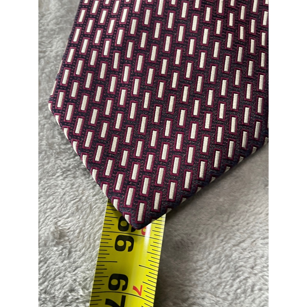Robert Talbott Necktie Best of Class Rochester Purple Rectangle Pattern - Picture 10 of 10